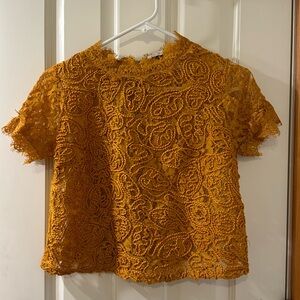 Zara Trafaluc lace top - size small